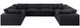 Meridian Furniture Comfy 8-Piece Black 158" Modular Sectional-1