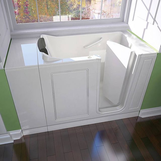 American Standard Luxury Series White Alcove Whirlpool Walk-In Tub-3