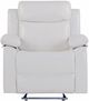 Global Furniture USA U6026 Blanch White Manual Glider Recliner with LED-2