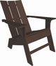 Unwasted® Tranquil Brown Plastic Outdoor Adirondack Chair-0