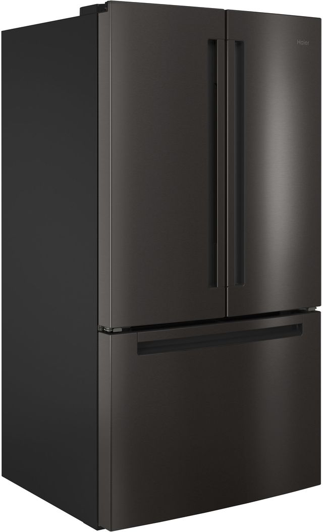 Haier 27.0 Cu. Ft. Black Stainless Steel French Door Refrigerator-1