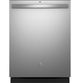 GE® 24" Fingerprint Resistant Stainless Steel Top Control Built-In Dishwasher-0