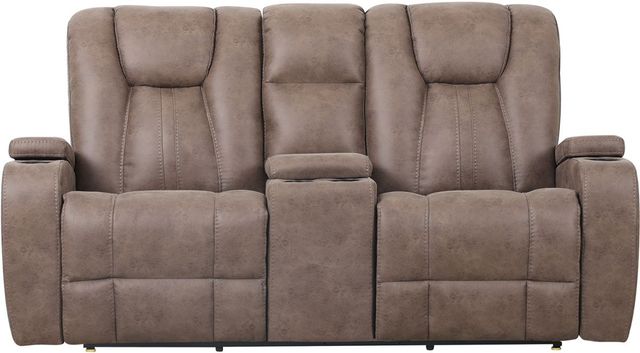 Steve Silver Co. Marlow Sand Manual Reclining Console Loveseat-1