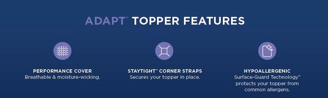 Tempur-Pedic® TEMPUR-Adapt® 3" Soft Twin Mattress Topper-13