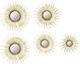A & B Home 5-Piece Gold Sunburst Mirrors-0