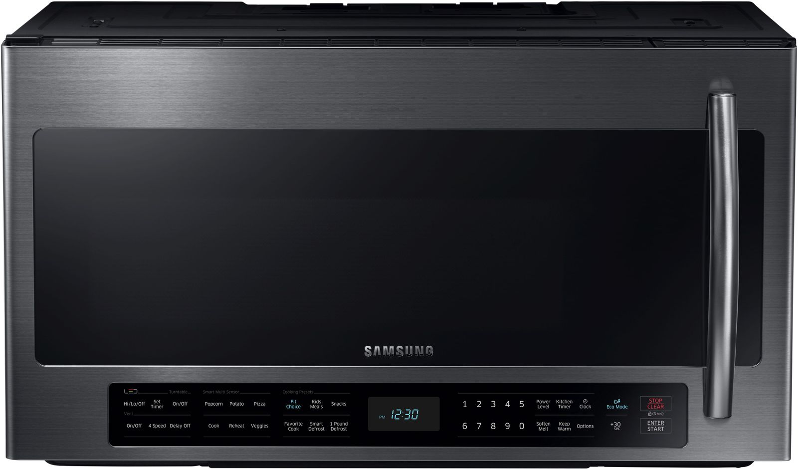 Samsung 2.1 Cu. Ft. Black Stainless Steel Over The Range Microwave