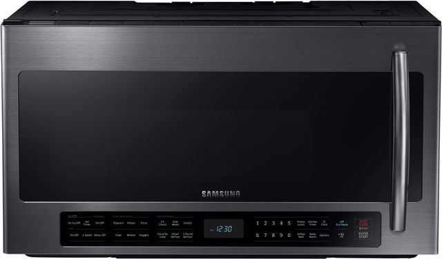 Samsung 2.1 Cu. Ft. Black Stainless Steel Over The Range Microwave-0