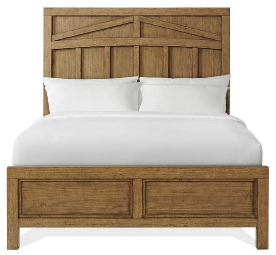 Riverside Furniture Bozeman Toasted Almond Queen Panel Bed-1