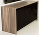 Salamander Designs® Chameleon Barcelona 345 Black Glass Speaker Integrated Cabinet-1