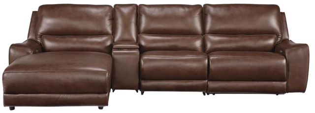 Signature Design by Ashley® DeepWakes 4-Piece Canyon Power Reclining Left-Arm Facing Sectional with Chaise and Storage Console-0