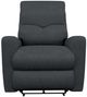 La-Z-Boy® Hawthorn Navy Power Wall Recliner with Headrest and Lumbar-1