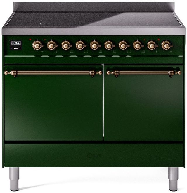 Ilve® Nostalgie II Series 40" Emerald Green Pro Style Induction Range-0