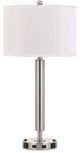 Cal® Lighting & Accessories Brushed Steel Nightstand Desk Lamp-0