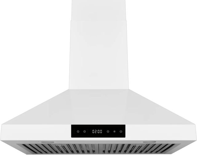 Hauslane Chef Series 30" Matte White Wall Mounted Range Hood-0