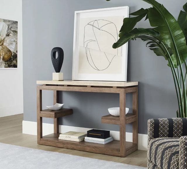Hammary® Nash Sandy Beige Sofa Table Console-1
