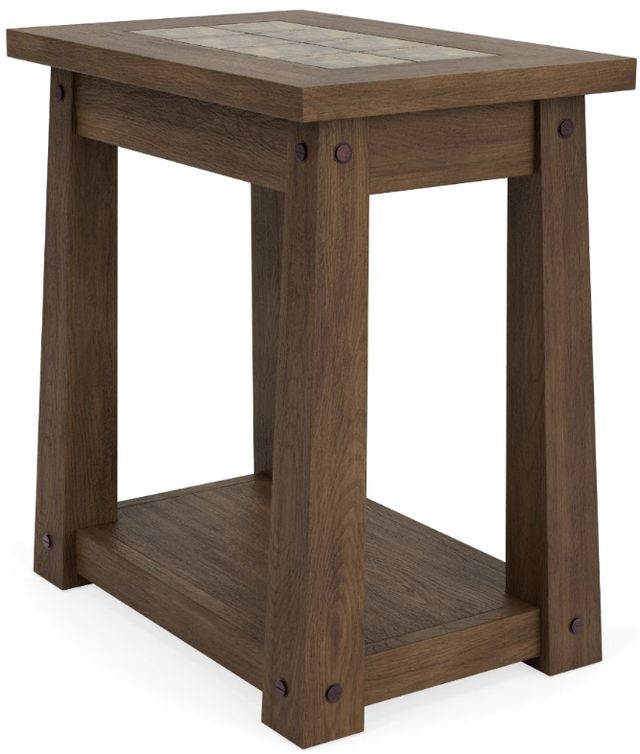 Riverside Furniture Lakepoint Oxford Oak Chairside Table-0