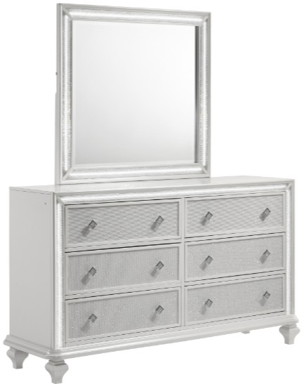 New Classic Home Furnishings Stardust 6-Piece Eastern King Bedroom Set - Thumbnail 4