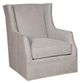 King Hickory Customizable Grayson Leather Swivel Chair-0