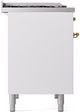 Ilve® Nostalgie II Series 40" White Pro Style Dual Fuel Range-3
