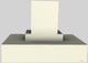 Vent-A-Hood® 42" Biscuit Contemporary Island Range Hood-0