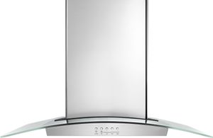 Front view of the Amana® 36" Stainless Steel Island Mount Range Hood