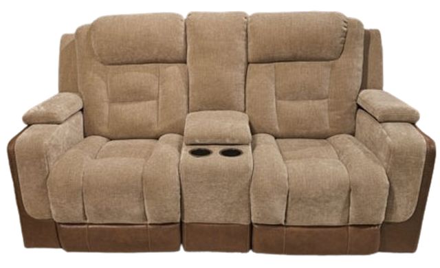 Signature Design by Ashley® Ultimax Brownstone Power Reclining Loveseat-3