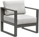 Intercon Navarro Gray/Mocha Fabric/Metal Outdoor Chair-0