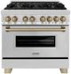 ZLINE Autograph Edition 36" Stainless Steel Pro-Style Dual Fuel Natural Gas Range-0