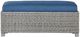 Signature Design by Ashley® Naples Beach Blue/Light Gray Fabric/Wicker Outdoor Bench-1