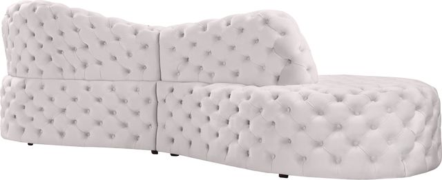 Meridian Furniture Royal 2-Piece Cream Small Spaced Sectional-1