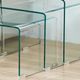 Titus Furniture T5602 3-Pieces Clear Glass Nesting Coffee Table Set-1