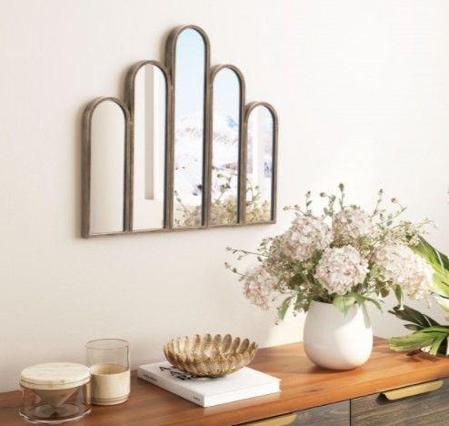 Zuo® Modern Fountain Antique Gold Mirror-2