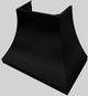 Vent-A-Hood® Designer Series 42" Black Wall Mounted Range Hood-4