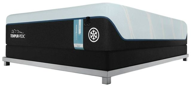 Tempur-Pedic® TEMPUR-LUXEbreeze™ Soft Memory Foam Queen Mattress and TEMPUR-Flat™ High Profile Foundation-3