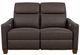 La-Z-Boy® Quinault Dark Chocolate Leather Power Reclining Loveseat with Headrest-1