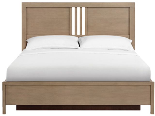 Whittier Wood® Furniture Bailey Almond King Storage Panel Bed-2