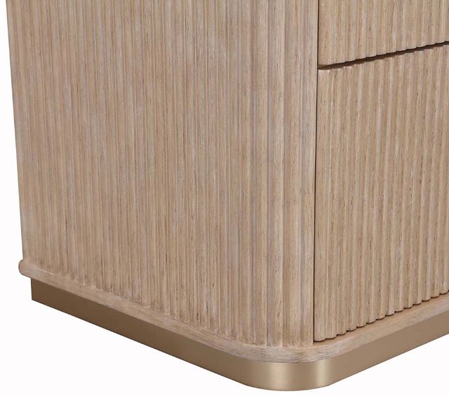 Michael Amini® West Kensington Sea Salt Caramel 2-Drawer Nightstand-3