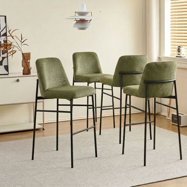 New Classic® Home Furnishings Erik 4-Piece Green Bar Stool Set-1