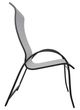 Telescope Casual Aruba Abalone/Black Aluminum/Fabric Outdoor Sling Supreme Stacking Arm Chair-2
