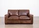 Soft Line Dallas Chestnut All Leather Loveseat-1