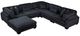 Homelegance® Traverse 6-Piece Black Modular Sectional with Ottoman-0