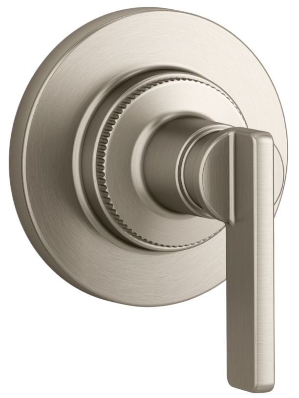 KOHLER® Castia® by Studio McGee MasterShower® Vibrant Brushed Nickel Transfer Valve Trim with Lever Handle-0