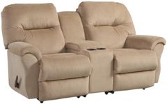 Best® Home Furnishings Customizable Bodie Manual Reclining Rocker Loveseat with Console