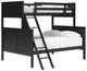 Signature Design by Ashley® Nextonfort Black Twin Over Full Bunk Bed-0