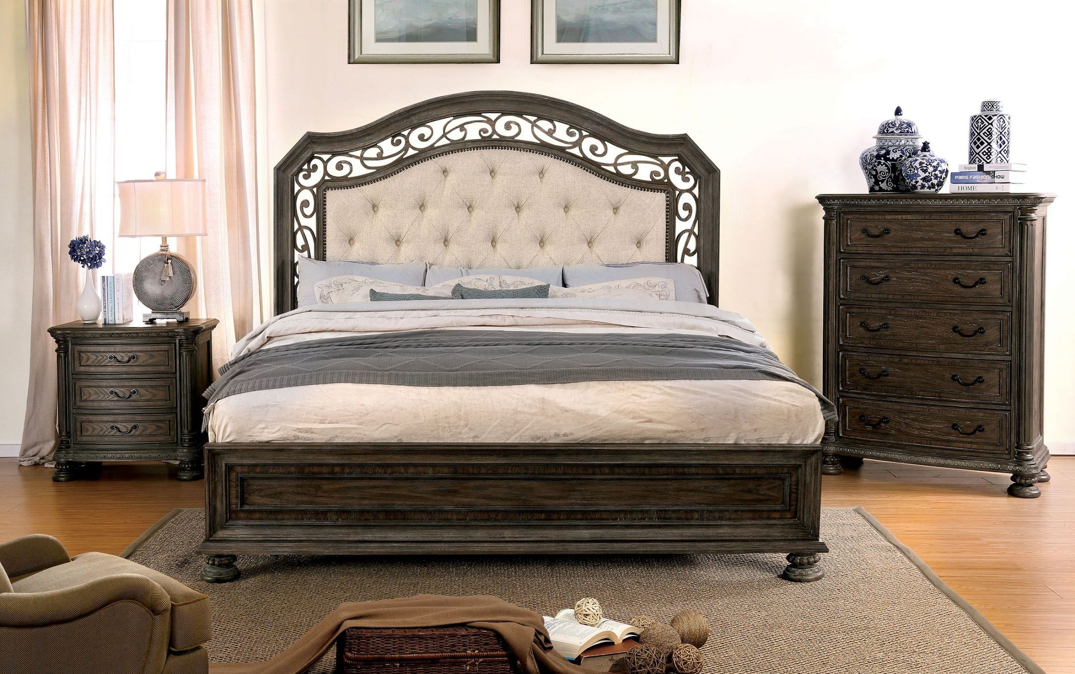 Furniture of America Persephone Rustic Natural Chest - Thumbnail 4