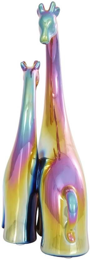 Deco Marche Multi Colored Giraffe Sculpture-2