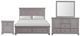 New Classic® Home Furnishings Jamestown 4-Piece Gray California King Panel Storage Bedroom Set-0