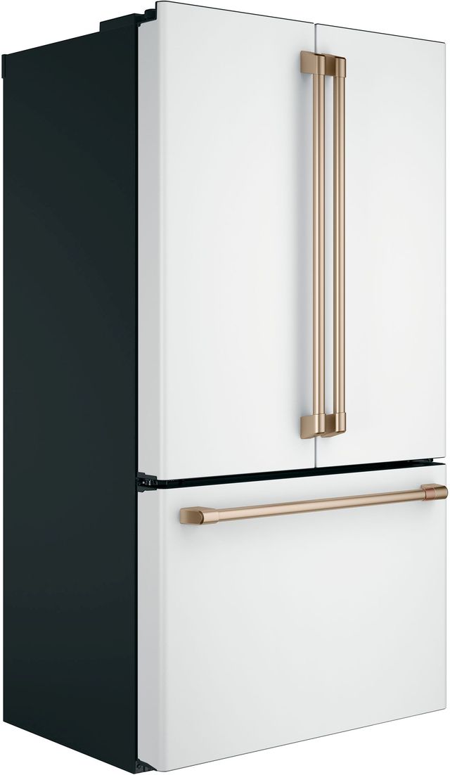 Café™ 3" 23.1 Cu. Ft. Matte White Counter Depth French Door Refrigerator-0