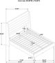 Coaster® Leslie Beige Youth Full Upholstered Platform Panel Bed-2