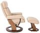 BenchMaster Trend Line Emmie Khaki Manual Recliner with Ottoman Set-2